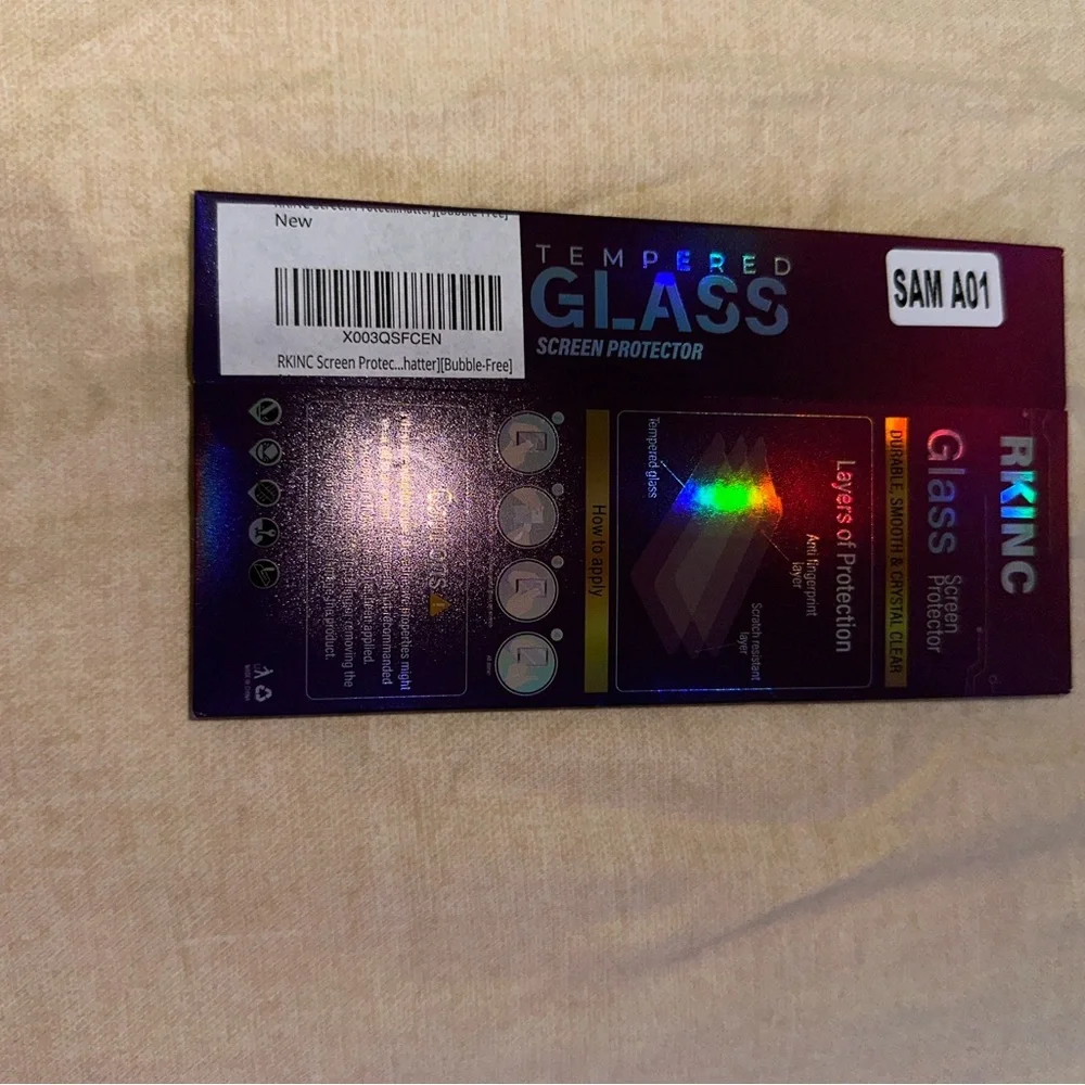 RKing Tempered Glass Screen Protector for Samsung Galaxy A01 (NEW)